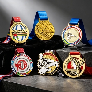 Medallas de Taekwondo y Judo Personalizadas por el Fabricante, Diseño en Relieve para Competencia Escolar, Trofeo Deportivo Ecológico - Product Image 4