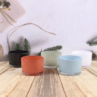 Offre Spéciale bocaux et boîtes à bougies ronds de 17oz à large bouche à 3 mèches uniques avec marque privée pour bougies parfumées décoration de la maison