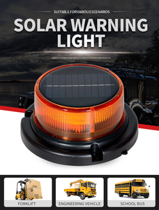 Luz de Advertencia Intermitente LED Ámbar con Base Magnética, <span class=keywords><strong>Baliza</strong></span> de Emergencia Recargable y Portátil para Vehículos, Camiones y Remolques - Product Image 5