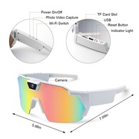 Lunettes de soleil intelligentes QS2B avec caméra Wi-Fi, verres polarisés pour le cyclisme, lunettes de sport connectées pour l'enregistrement vidéo en extérieur