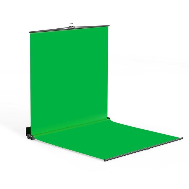 RAUBAY Collapsible Green Screen FloorFlex Backdrop Floor Extension 7x7x7 ft Portable Retractable Chroma Key Background Wrinkle