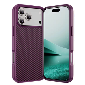 Funda Magnética Integrada para iPhone 18 17 16 Pro Max, Parte Trasera de Fibra de Carbono, Protección de Pantalla y Cámara, Antigolpes - Product Image 2