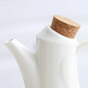 Nouvelle Bouteille d'Huile et de <span class=keywords><strong>Vinaigre</strong></span> en Porcelaine Blanche 2026, Distributeur d'Huile d'Olive en Céramique Moderne pour Cuisine, Contenants en Céramique - Product Image 6