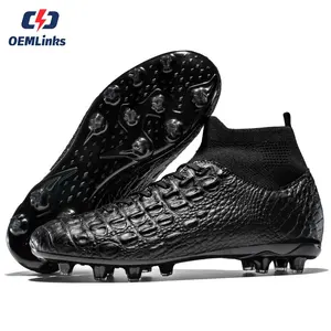 Top Quality Men Soccer Shoes Anti Training Outdoor Football Boots High Ankle Football Shoes Soccer Shoes