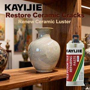 KAYIJIE TFT-1 Epoxi de Alta Resistencia, Kit de <span class=keywords><strong>Pegamento</strong></span> Epoxi de 2 Partes Resistente al Agua para Azulejos, Metal, Cerámica, Vidrio, <span class=keywords><strong>Madera</strong></span>, Piedra, <span class=keywords><strong>Fuerte</strong></span> Adhesión - Product Image 4