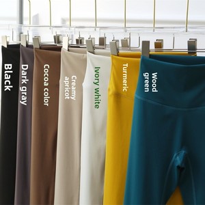 Leggings da yoga a vita alta da <span class=keywords><strong>donna</strong></span> effetto seconda pelle, modellanti e push-up, aderenti, snellenti, ad asciugatura rapida, a lunghezza intera per allenamento - Product Image 2
