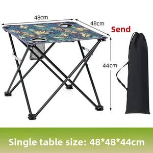 โต๊ะไม้ไผ่พับได้ น้ำหนักเบา พกพาสะดวก พร้อมผ้าคลุม สำหรับตั้งแคมป์ ปิ้งย่าง ปิกนิก และตกปลา ใช้งานกลางแจ้ง - Product Image 6