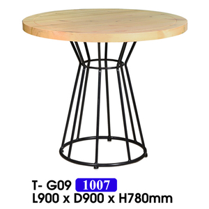 Mesa Multiusos Moderna T-G09 con Base de Hierro Sólido y Tablero de Madera, Ahorra Espacio, 15 kg - Product Image 1
