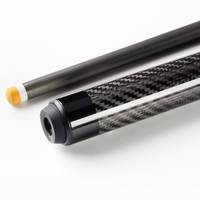 TuoYuan Fancy 58 pouces, design en fibre de carbone 3K sergé, faible déflexion, queue de billard en fibre de carbone pure pour billard 8/9 boules, fabriquée sur mesure