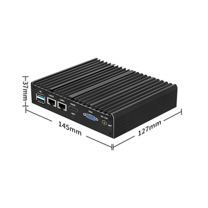 Mini <span class=keywords><strong>PC</strong></span> sans ventilateur Intel N2840/J1900, DDR3L 4/8 Go de RAM, SSD MSATA, double Gigabit LAN, COM, VGA, HDMI, 6x USB, PCB 8 couches, ordinateur industriel - Product Image 2