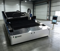 Nouvelle machine de découpe laser à fibre de type portique pour tôles et tubes avec refroidissement par eau et contrôle Cypcut