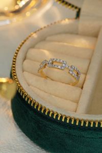 Xinfly Luxury Wholesale Fashion Hip Hop 18k Yellow Gold Natural Diamond Rings - Product Image 3