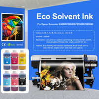 1 Liter CMYK LC LM LK Rote Eco-Solvent-Tinte für Epson XP600 XP600 DX5 DX7 Eco-Solvent-Druckkopf