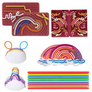 ของเล่นซิลิโคนเสริมพัฒนาการสำหรับเด็กออทิสติก ชุดของเล่นบอร์ดแบบ DIY สำหรับผู้ใหญ่ บรรเทาความเครียด ขายส่งจำนวนมาก - Product Image 4