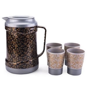 Tùy Chỉnh 2.3L Ấm Nước Nhựa Jug Set Và Cup Set Với Tấm - Product Image 2