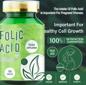 Tabletas de Ácido Fólico Natural OEM ASAP, Multivitamínico B9, Complejo B, Suplementos de Grado Alimenticio, Mejoran la Inmunidad - Product Image 3