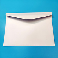 Enveloppe en papier kraft blanc de sécurité c5 a5 B6 DL ZL, lettre blanche, prix bon marché, blanc vierge, enveloppe de carte de 100 lb