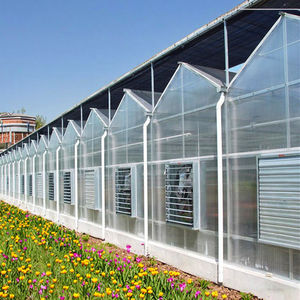 <span class=keywords><strong>Kits</strong></span> commerciaux de grande serre cadre étanche à faible coût avec serre en feuille de polycarbonate pour l'agriculture - Product Image 1