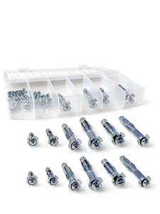 Ancres à vis Molly en acier inoxydable pour cloisons sèches, 18 pièces, chevilles pour plaques de plâtre - Product Image 4