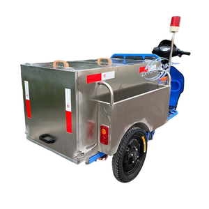 Tricycle électrique hydraulique en acier inoxydable 400L 48V 580W, capacité de charge 100-200 kg, autonomie 50-70 km, pour écoles et usines - Product Image 1