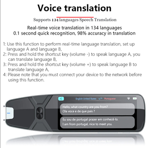 Akıllı akıllı 134 dil sesli çevirmen kalem tarama okuyucu metin disleksi için dokunmatik ekran ile - Product Image 4