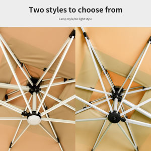 Sombrilla de luz LED de aluminio contemporánea, <span class=keywords><strong>Base</strong></span> de paraguas de jardín plegable para Patio, patio, gimnasio, Hospital, muebles de exterior - Product Image 4