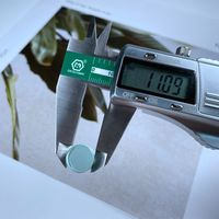 Extenseur d'oreille Piercing pour oreilles en verre, couleur vert menthe, prise de selle Double évasé, Piercing du corps, bijoux, 9 pièces