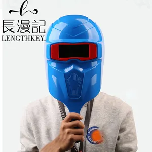 Grosir welding masker helm lensa kacamata-Alat Pelindung Plastik Pegangan Tangan, Satu Buah Las Listrik dengan Pegangan untuk Perlindungan Las dan Visor Pencegahan Percikan