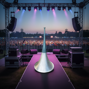 Altavoz de trompeta PA de 22 pulgadas, 500W, controlador de compresión PMPO, cuerpo metálico, montaje en pared para sistemas de sonido envolvente - Product Image 2