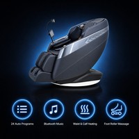 Fauteuil de massage corporel complet 2D avec mécanisme à 4 têtes, mode musique Bluetooth, zéro gravité, relaxation à domicile