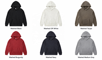 Sweat-shirt à capuche oversize vintage lavé 420GSM 100% coton lourd, streetwear, logo personnalisé