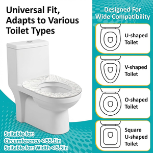 Housse de siège de toilette jetable non tissée imperméable personnalisée, portable pour les voyages, les hôtels, les hôpitaux, les toilettes publiques - Product Image 4