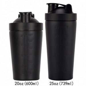 แก้วเชคโปรตีนสเตนเลสสตีล 304 เก็บอุณหภูมิ พร้อมหูจับ ดีไซน์มินิมอล ปลอดภัยสำหรับอาหาร ทนความร้อนสูง  โลโก้สั่งทำได้ - Product Image 3