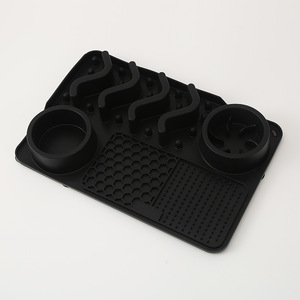XHJ Silicone Pet Slow Feeding Plate Rectangular Multi-function Cat <b>Dog</b> Foodware Anti-Choking <b>Mat</b> <b>Bowl</b> Pad 300g Wholesale - Product Image 5
