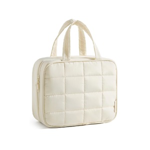 Ultra-Soft Puffy <b>Nylon</b> Hanging Toiletry <b>Bag</b> with Water-Resistant Spacious Capacity 360. Swivel Hook for Tidy Travel Daily - Product Image 1