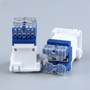 Connecteur Keystone <span class=keywords><strong>RJ45</strong></span> Cat6 UTP 8P8C OEM Type Australie, Insert de données mécanique à 180 degrés pour <span class=keywords><strong>prise</strong></span> murale Clipsal - Product Image 4