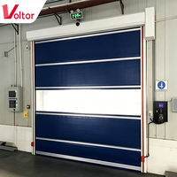 Porte rapide automatique en PVC à enroulement rapide pour usine alimentaire, salle blanche, atelier, cloison