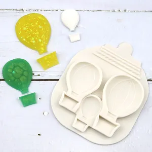 Xgy-185 silikon schokoladen form mit 3D harzform silikon kuchen dekorations form heißluft ballon form lebensmittel qualität bpa frei