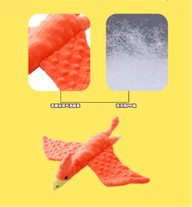 OEM ODM Katoenen Pluche Hondenspeelgoed Verjaardag Cado Piepend Kauw- en Bijtspeeltje Schattig Dieren Vogel Zacht Pluche Speelgoed Aangepaste logo Kleur - Product Image 6