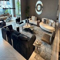 Sofá Modular Convertible de Tela con Diseño Exclusivo, Nueva Colección de Materiales 2025, Conjunto de Sofás para Sala de Estar, Villa, Escuela