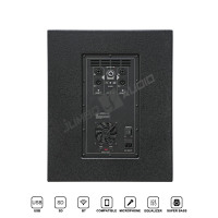 Subwoofer actif 15 pouces, 2.1 canaux, 2000W de crête, 460W RMS, amplificateur classe D, boîtier en bois, préréglages DSP, entrées/sorties XLR, 110V/220V, son live DJ, maison