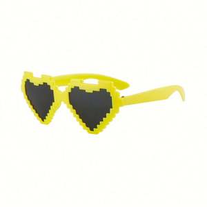 Gafas de Sol con Forma de Corazón para Mujer, Diseño Personalizado al por Mayor, Color Rojo y Rosa, Mosaico, para Niños - Product Image 5