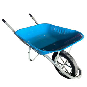 <span class=keywords><strong>Brouette</strong></span> de chantier en métal modèle chinois <span class=keywords><strong>Haemmerlin</strong></span> WB6400 avec roue pneumatique 4.00-8, capacité de charge de 130 kg, capacité de 5 pieds cubes de sable - Product Image 2