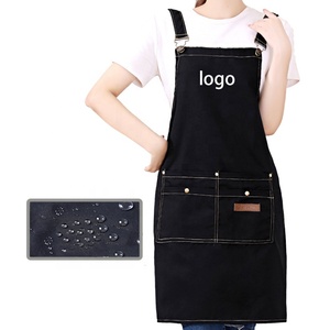 Multi-pocket Kitchen Aprons for Woman Men Chef Stylist Apron adjustable strap Beauty Nail Studios Uniform Grill Restaurant Apron