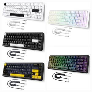 คีย์บอร์ดเกมมิ่งแบบมีสาย Attack Shark X65 HE 60%  แบบ Mechanical ใช้สวิตช์แม่เหล็ก Hall Effect 8kHz Hot Swap RGB usb-c  แบบตั้งโปรแกรมได้ - Product Image 1