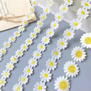 ZSY Flower ribbon lace trim decorative cotton lace trim flowers diy earrings jewelry making accessories