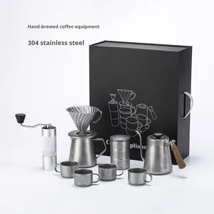 <span class=keywords><strong>Set</strong></span> di Posate per Caffè, Tè e Vino in Acciaio Inox di Lusso Personalizzabile con Logo, Stile Vintage, 4, 5, 7, 9 Pezzi - Product Image 1