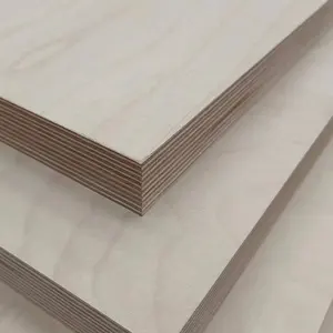 Pabrik Tiongkok popler menghadapi lembaran kayu lapis komersial 4x8 kayu lapis kayu lapis birch kayu lapis papan laut birch
