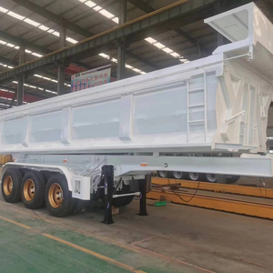 Semi-remorque benne basculante 3 essieux de 40 pieds, capacité de charge de 60 tonnes, levage par vérin hydraulique - Product Image 1