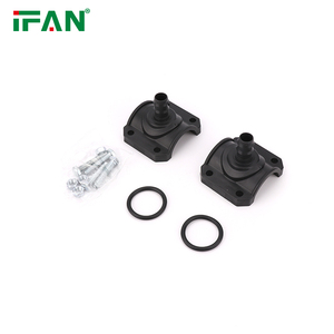 IFAN nhà máy PP PE nén phụ kiện nhựa đôi kẹp yên với tăng cường Vòng PN16 cho PE Ống - Product Image 2
